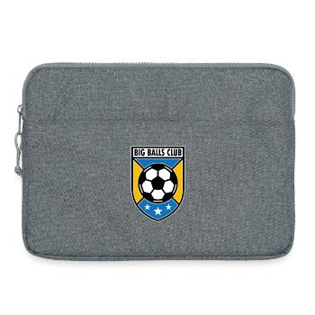 Insigne de football du Big Balls Club - Sacoche pour ordinateur portable 15 pouces - gris chiné - Devant
