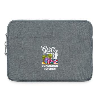 Drapeau de la République dominicaine Dom Rep Pride - Sacoche pour ordinateur portable 15 pouces - gris chiné - Devant