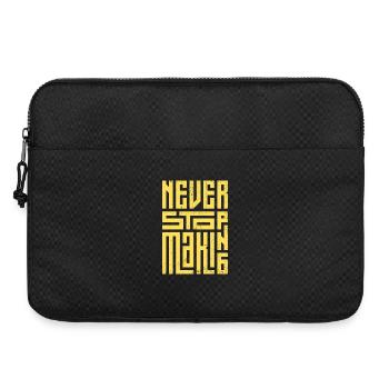 Never Stop Making - Laptop bag 15" - black - Front