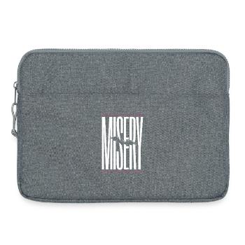 Manifestierender Violetter Sieges-Fledermaus - Laptoptasche 15" - Grau meliert - Vorne