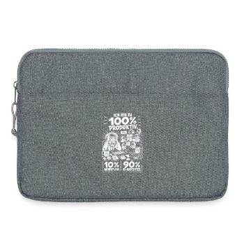 KI Babysitter Produktiv Chaos - Laptoptasche 15" - Grau meliert - Vorne