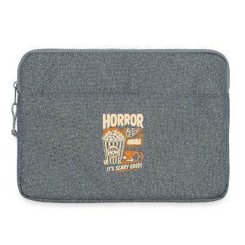 Popcorn And Screams Horror - Laptop bag 15" - heather grey - Front