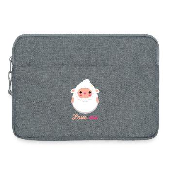 sheep - Laptop bag 15" - heather grey - Front