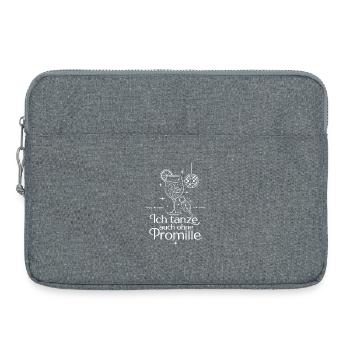 Null Prozent mit voller Attitüde - Laptoptasche 15" - Grau meliert - Vorne