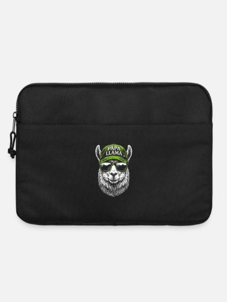 Papa Llama Cap Design - Laptop bag 15" - black