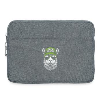 Papa Llama Cap Design - Laptoptasche 15" - Grau meliert - Vorne