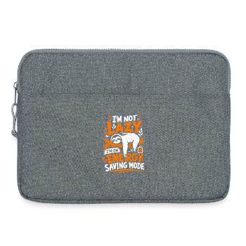 I'm Not Lazy Energy Saving Mode - Laptop bag 15" - heather grey - Front