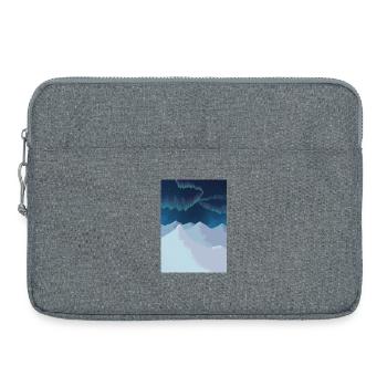 Nordlichter über den Blue Mountains - Laptoptasche 15" - Grau meliert - Vorne