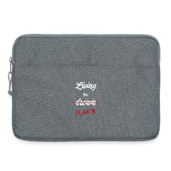 Plan B au lieu de rêver - Sacoche pour ordinateur portable 15 pouces - gris chiné - Devant