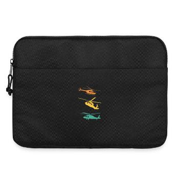 Helicopter Retro Pilot - Laptop bag 15" - black - Front