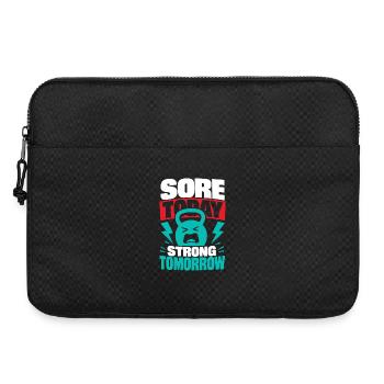 Courbatures aujourd’hui Forte demain Forme physique - Sacoche pour ordinateur portable 15 pouces - noir - Devant