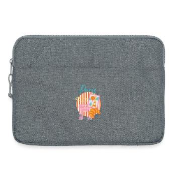 Pariser Bogen in Postkarte Lumière - Laptoptasche 15" - Grau meliert - Vorne