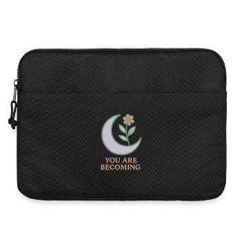 Mondblüte: Du wirst wachsen - Laptoptasche 15" - Schwarz - Vorne