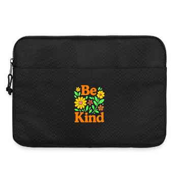 Cheerful floral expression for positive vibes - Laptop bag 15" - black - Front