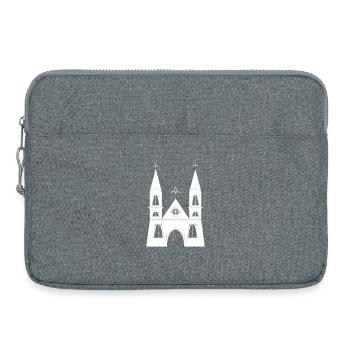 Burg Castle - Laptop bag 15" - heather grey - Front