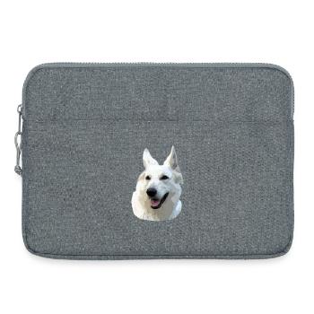 White Shepherd - Laptop bag 15" - heather grey - Front