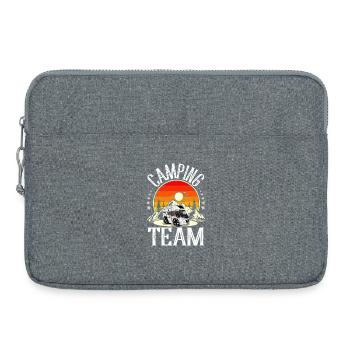 Équipe de camping - Sacoche pour ordinateur portable 15 pouces - gris chiné - Devant