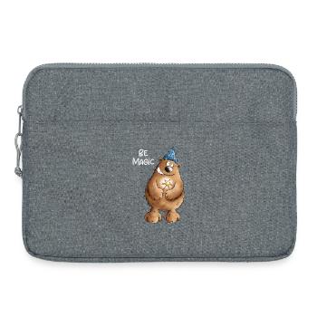 Be Magic Magician Bear I Magician - Laptop bag 15" - heather grey - Front