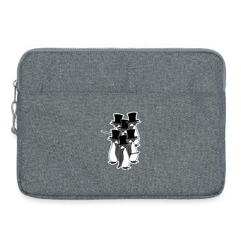 Oiseaux Vintage Pingouin Animal Oiseau de mer Arctique - Sacoche pour ordinateur portable 15 pouces - gris chiné - Devant