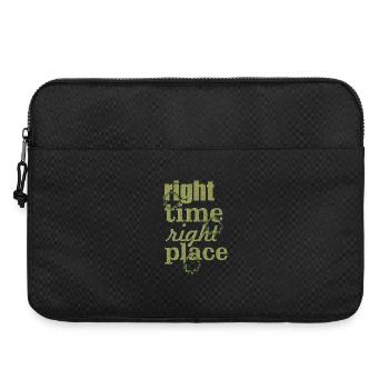 right time - Laptoptasche 15" - Schwarz - Vorne