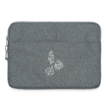 Esquisse de la nature (blanc) - Sacoche pour ordinateur portable 15 pouces - gris chiné - Devant