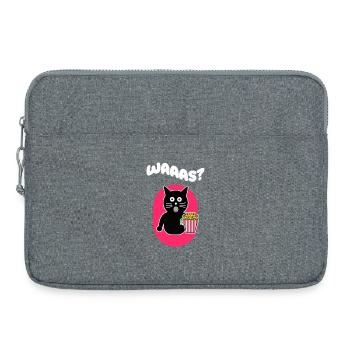 Movies Popcorn Katze Film Schauen Filmabend Kino - Laptoptasche 15" - Grau meliert - Vorne