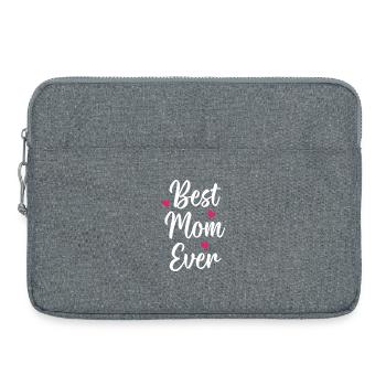 Beste Mutter aller Zeiten - Laptoptasche 15" - Grau meliert - Vorne