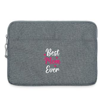 Best Mom Ever - Laptop bag 15" - heather grey - Front