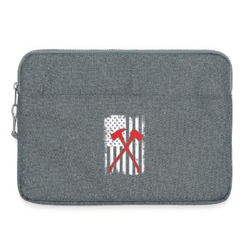 USA Feuerwehr - Laptoptasche 15" - Grau meliert - Vorne