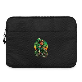 Conception de vélo lutin pour la Saint-Patrick - Sacoche pour ordinateur portable 15 pouces - noir - Devant