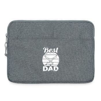Breakdance Dad - Laptop bag 15" - heather grey - Front