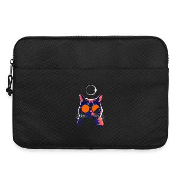 Cat Sunglasses Total Eclipse Cat - Laptop bag 15" - black - Front