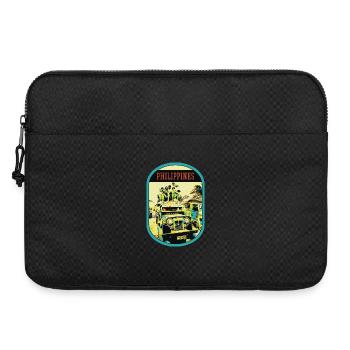 Colorful Jeepney: Living Symbol of the Philippines - Laptop bag 15" - black - Front