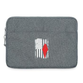 Crème glacée des États-Unis - Sacoche pour ordinateur portable 15 pouces - gris chiné - Devant