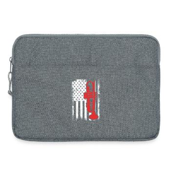 Drapeau Trumpet USA - Sacoche pour ordinateur portable 15 pouces - gris chiné - Devant