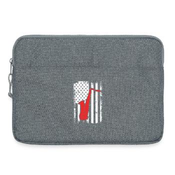 Patriotic US saxophonist - Laptop bag 15" - heather grey - Front