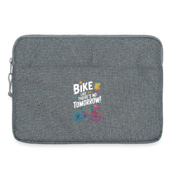 Fahrrad Motivierendes Zitat Design - Laptoptasche 15" - Grau meliert - Vorne