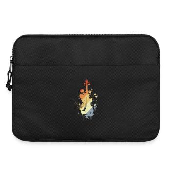 Violine Retro - Laptoptasche 15" - Schwarz - Vorne
