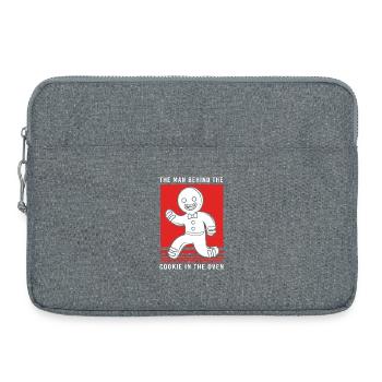 Werdender Papa werdende Väter - Laptoptasche 15" - Grau meliert - Vorne