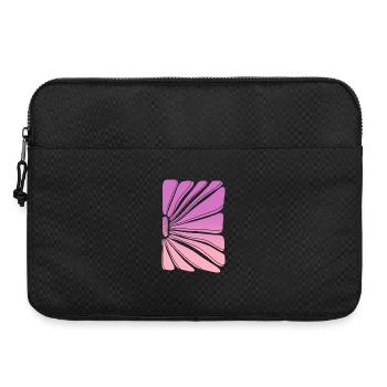 Flower in pink purple gradient - Laptoptasche 15" - Schwarz - Vorne