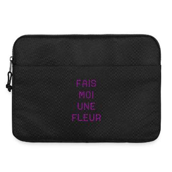 FAIS-MOI UNE FLEUR !  - Sacoche pour ordinateur portable 15 pouces - noir - Devant