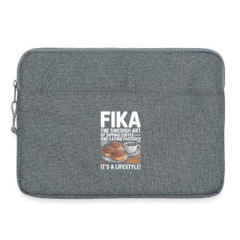 Fika: Schwedischer Kaffee- und Gebäck-Lifestyle - Laptoptasche 15" - Grau meliert - Vorne