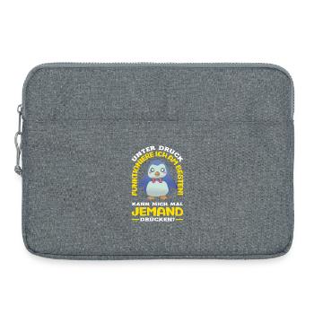 I function best under pressure - Laptop bag 15" - heather grey - Front