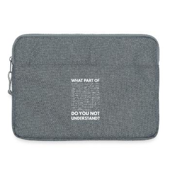 Funny Physics Science Teacher Major Lover - Laptop bag 15" - heather grey - Front