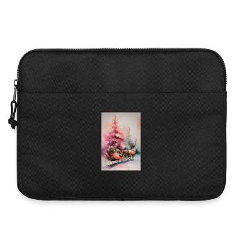Traîneau de Noël Pastel - Sacoche pour ordinateur portable 15 pouces - noir - Devant