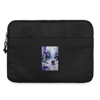 Purple Snow Paar nach Stadt - Laptoptasche 15" - Schwarz - Vorne