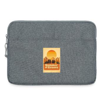 Groovy Seventies Sunset with Festival Energy - Laptop bag 15" - heather grey - Front