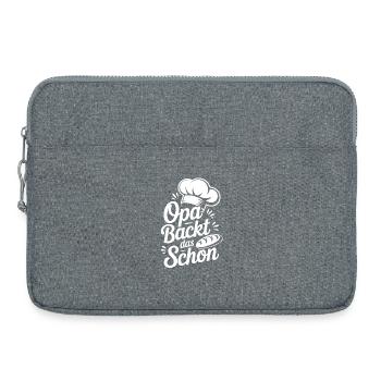 Opa Backt Das Schon - Laptoptasche 15" - Grau meliert - Vorne
