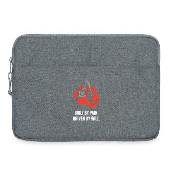 Built by Pain Driven by Will – Boxing - Laptoptasche 15" - Grau meliert - Vorne