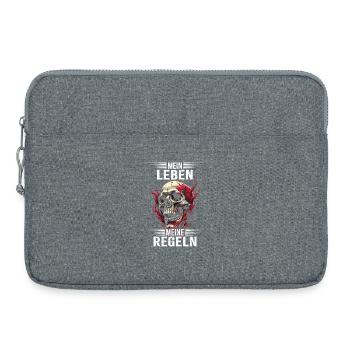 My Life - My Rules - Laptop bag 15" - heather grey - Front